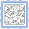 Fuzzy Xmas Coloring Book 6 Fuzzy Xmas Coloring Book