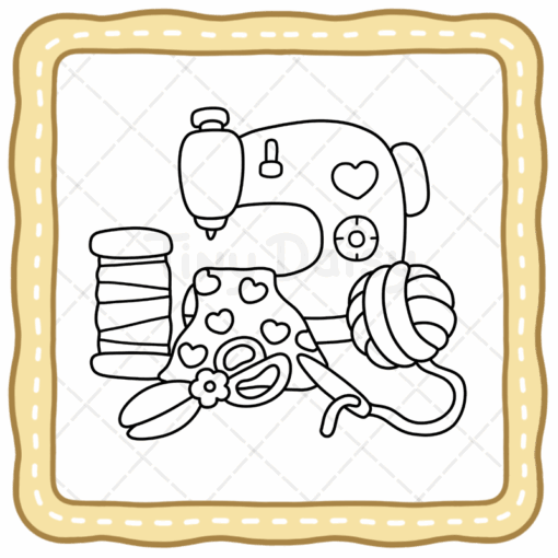 Girl Stuffs Coloring Book