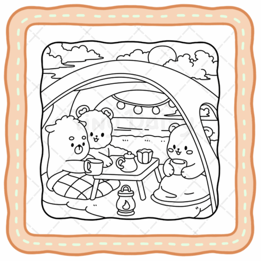 Bear Days Coloring Book