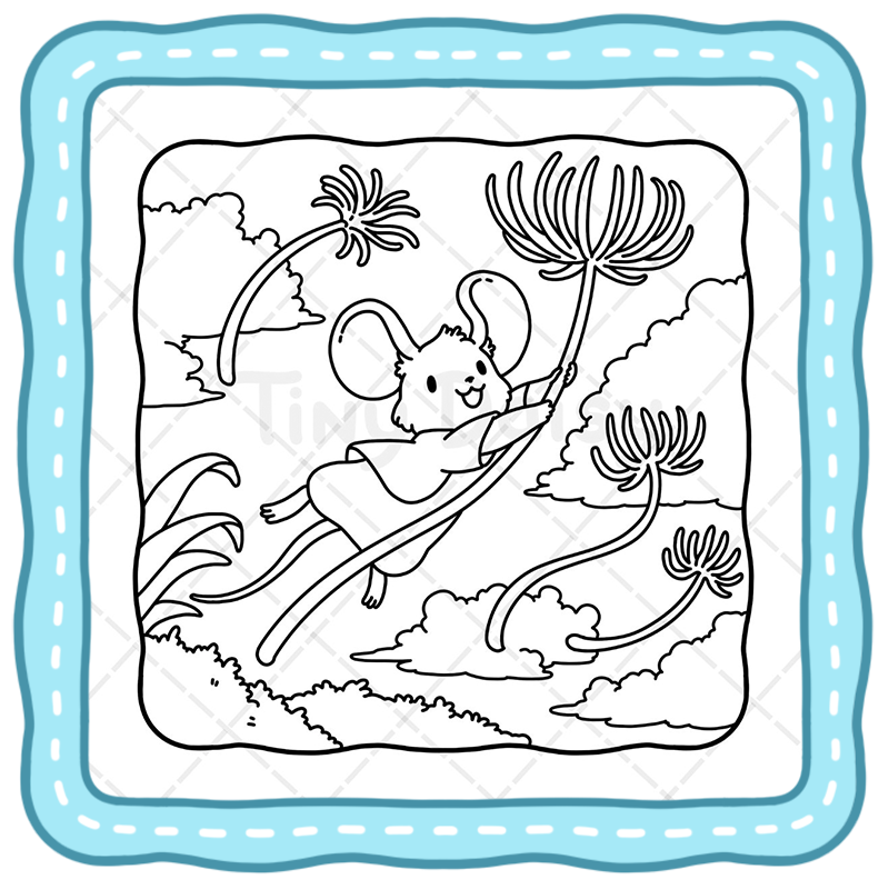 1 Little Mousey Coloring Book