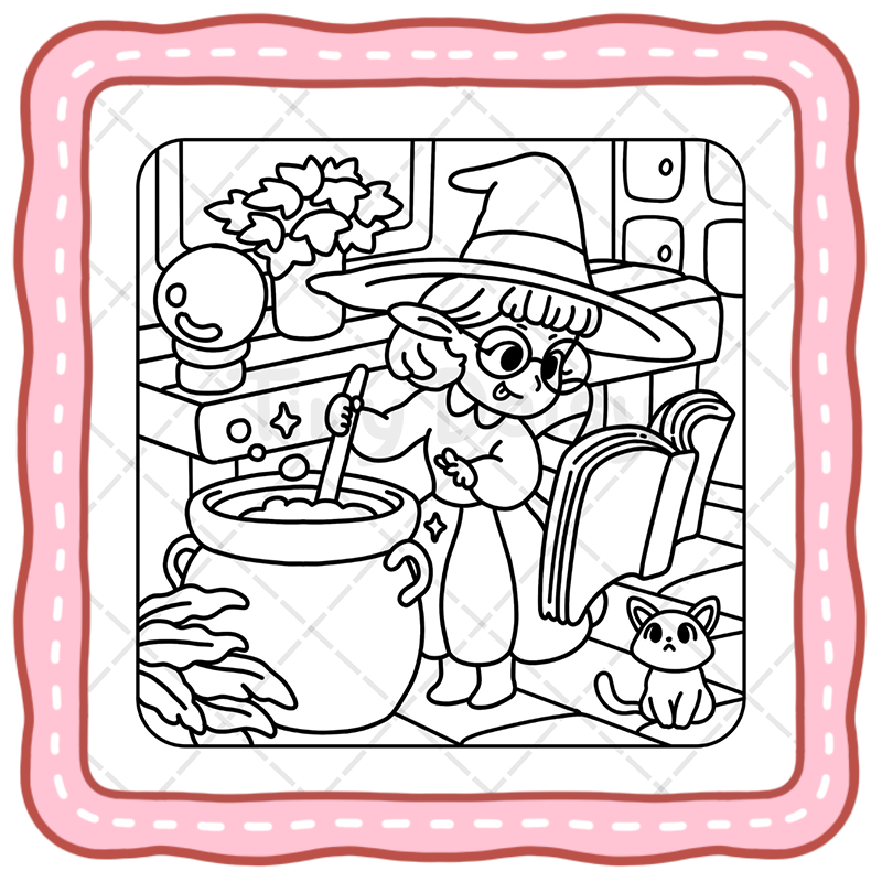 1 Tiny Fairy Coloring Book