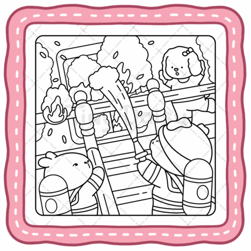 Fuzzy Eras Coloring Book