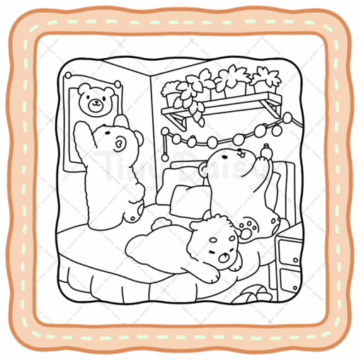 Bear Days Coloring Book