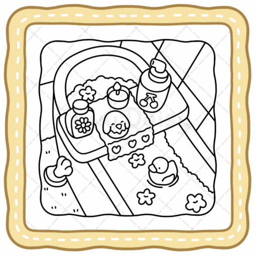 Girl Stuffs Coloring Book