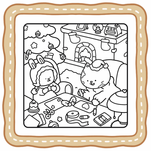 fuzzy hygge cute and cozy coloring book