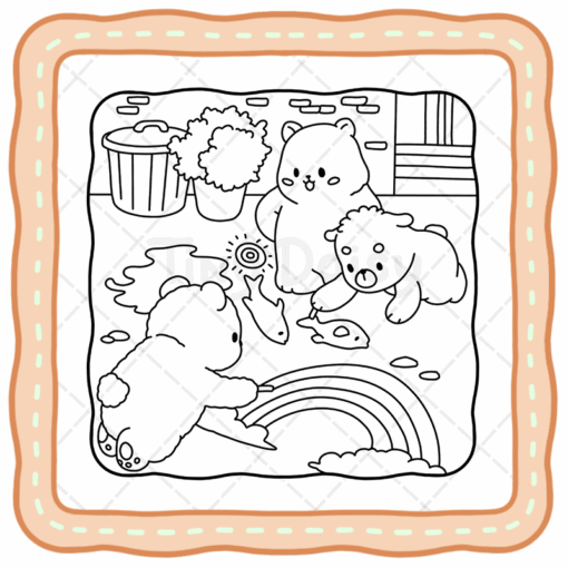 Bear Days Coloring Book