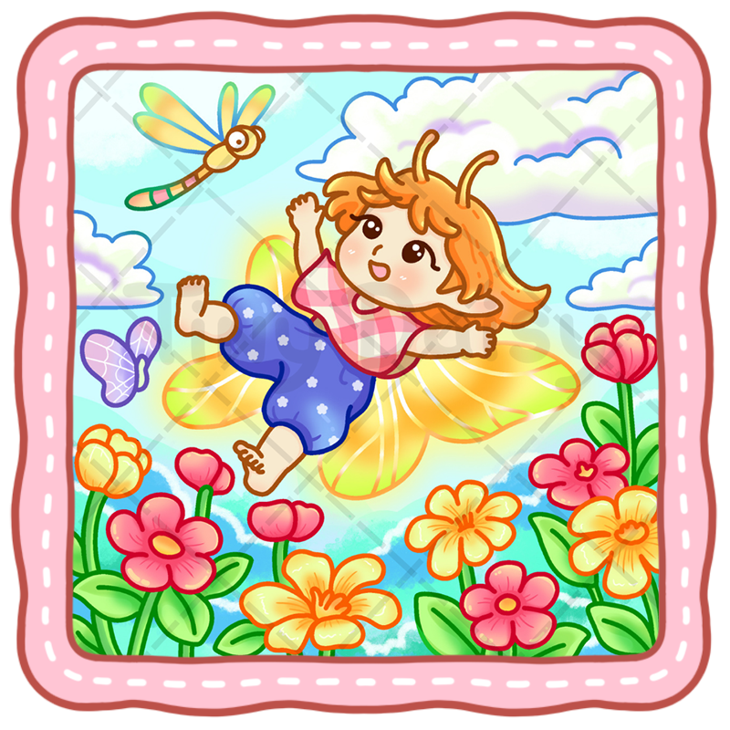 3 Tiny Fairy Coloring Book