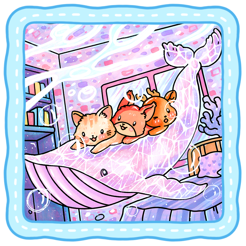 4 Ocean Fuzzy Coloring Book