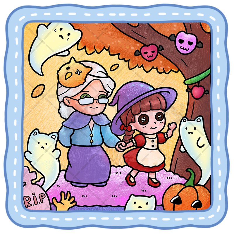 4 Spooky Wondertown Coloring Book