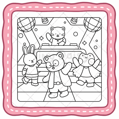 Fuzzy Eras Coloring Book
