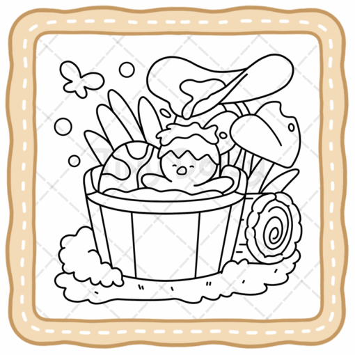 Spring Time Coloring Book