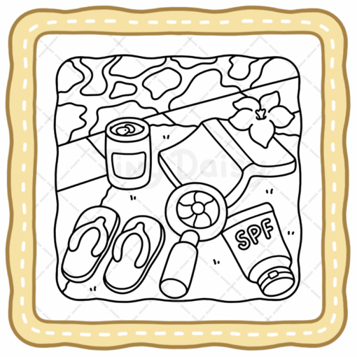 Girl Stuffs Coloring Book