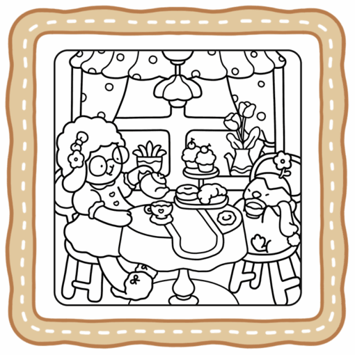 fuzzy hygge cute and cozy coloring book
