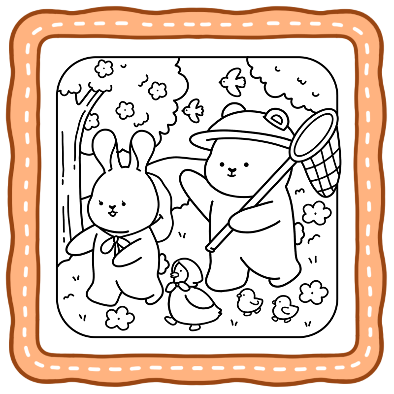 5 Tiny Buddies - Fuzzy And Buddies Coloring Book
