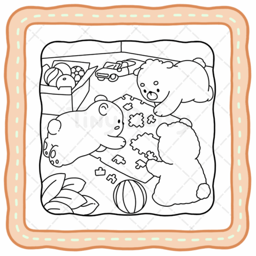 Bear Days Coloring Book