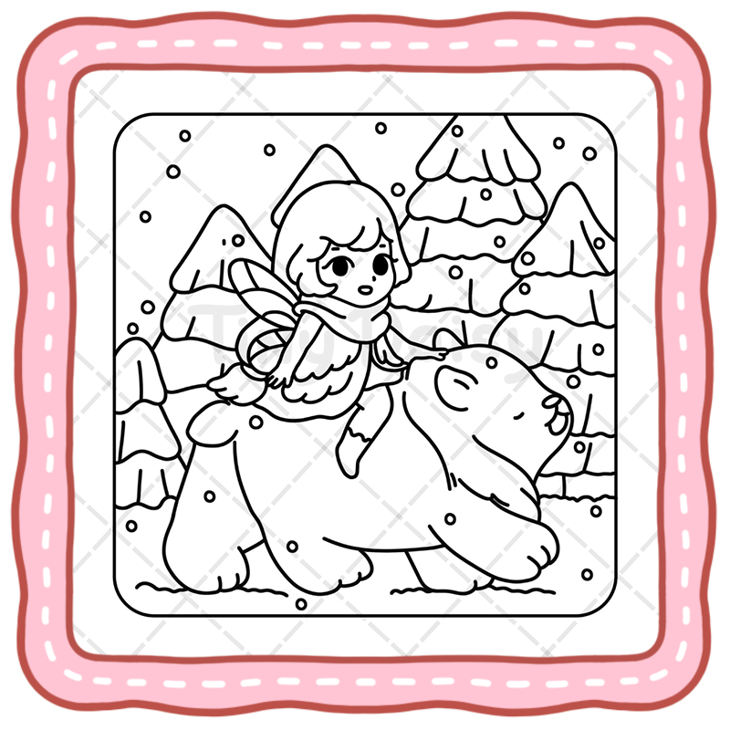 5 Tiny Fairy Coloring Book