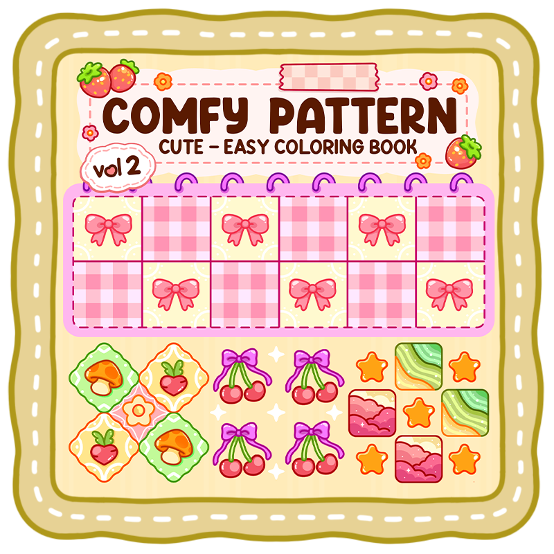 Comfy Pattern Vol 2 Comfy Patterns vol.2 Coloring Book