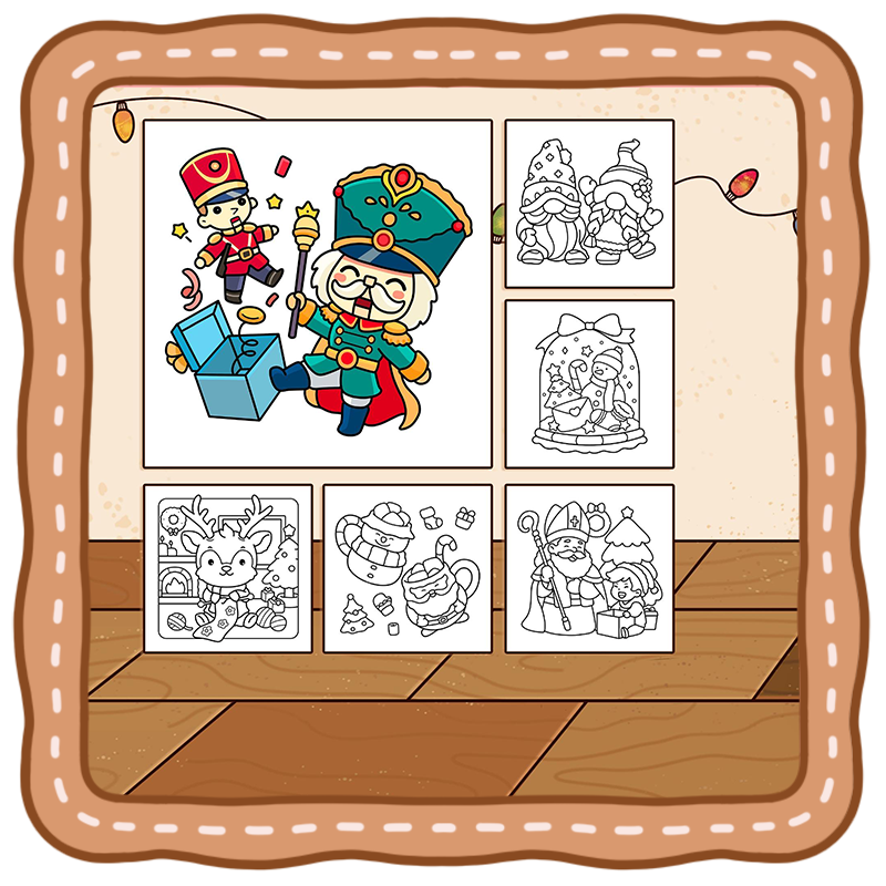 Cozy Christmas Back Cover 2 Cozy Christmas Coloring Book