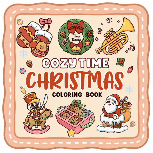 Cozy Christmas Coloring Book