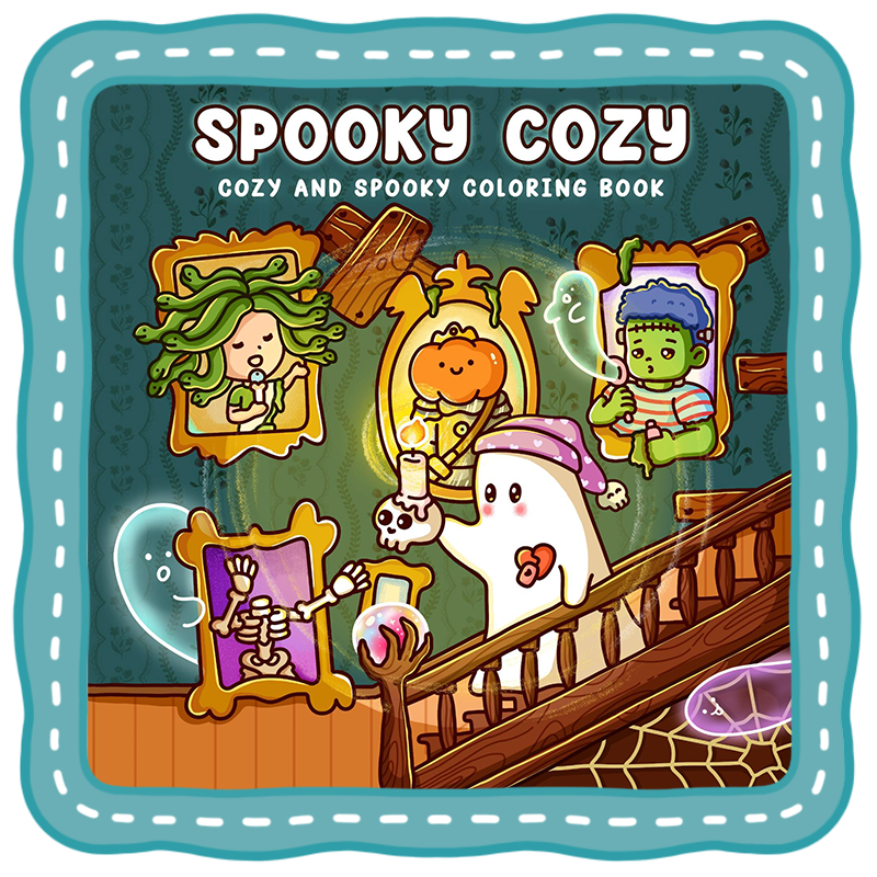 Cozy Spooky - Cozy And Spooky Coloring Book