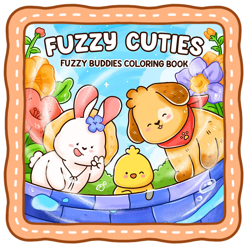Tiny Buddies - Fuzzy And Buddies Coloring Book