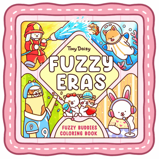 Fuzzy Eras Coloring Book
