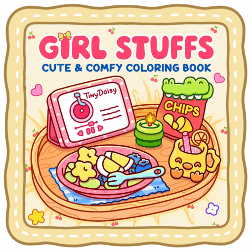Girl Stuffs Coloring Book
