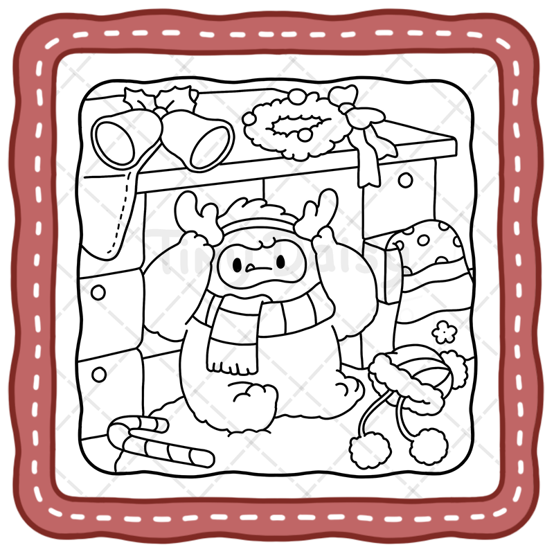 2 Xmas Moments Coloring Book