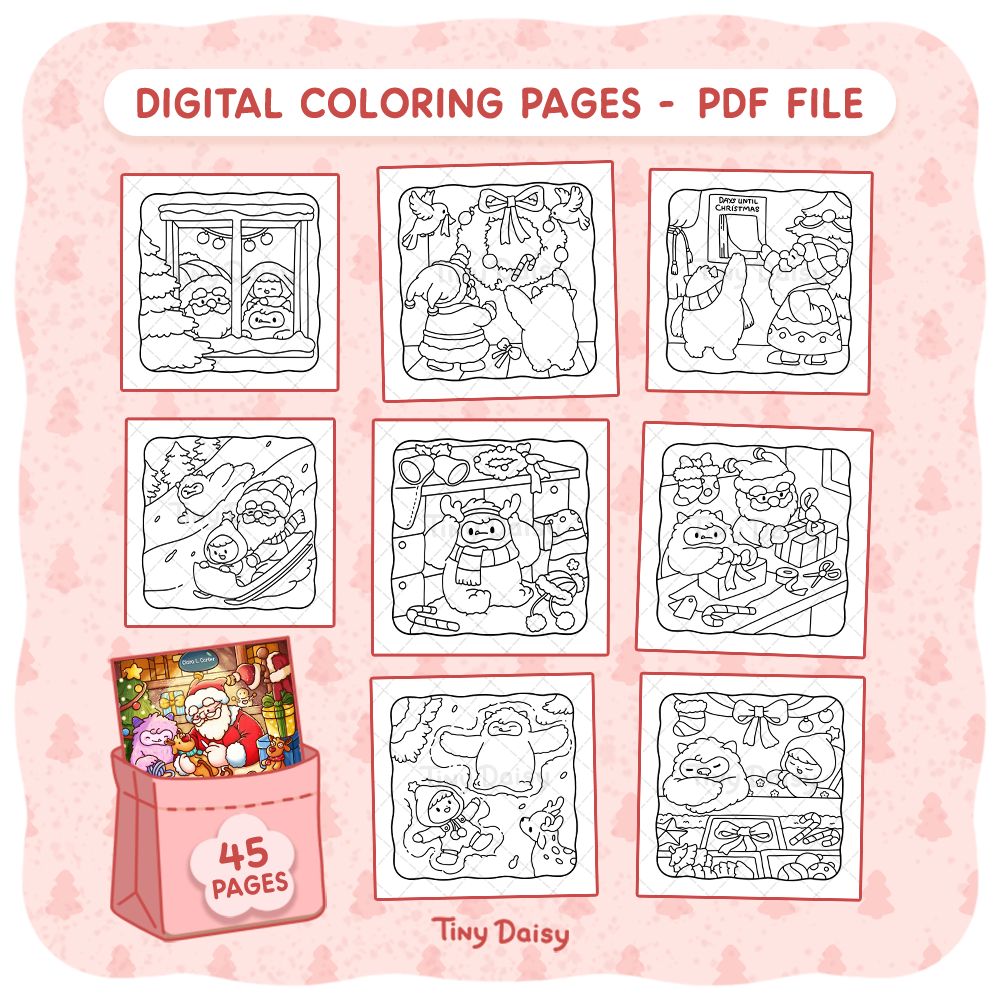 Body Xmas Moments – Cute and Cozy Coloring Book