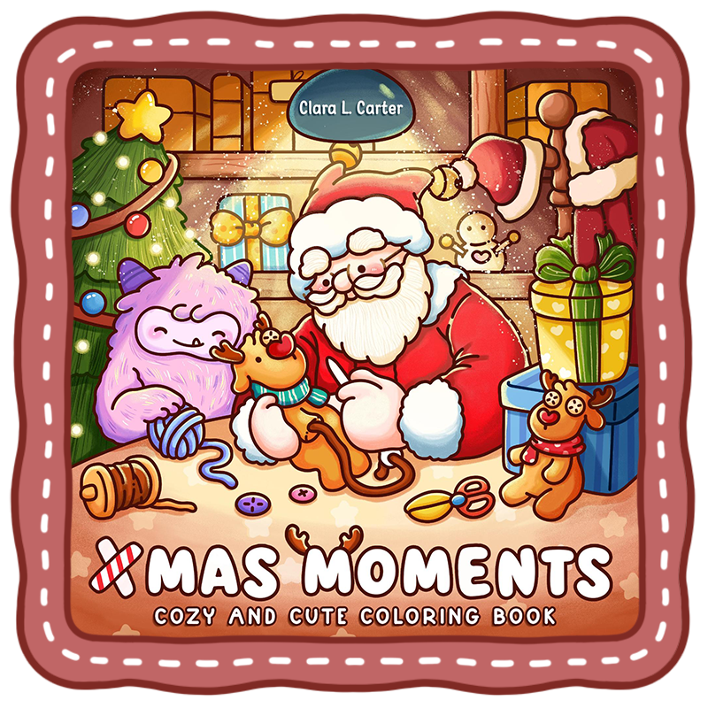 Xmas Moments Cover Xmas Moments Coloring Book