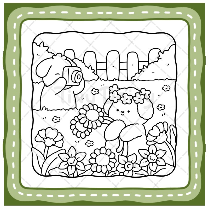 4 Fuzzy Days Coloring Book