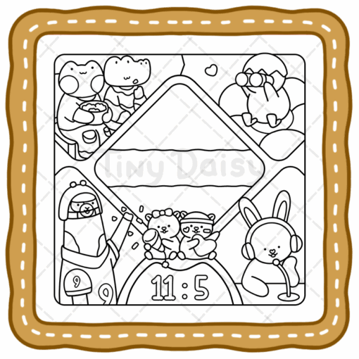 Jumbo Fuzzy Buddies Coloring Book - Tiny Daisy Fuzzy Buddies World Book for All Ages