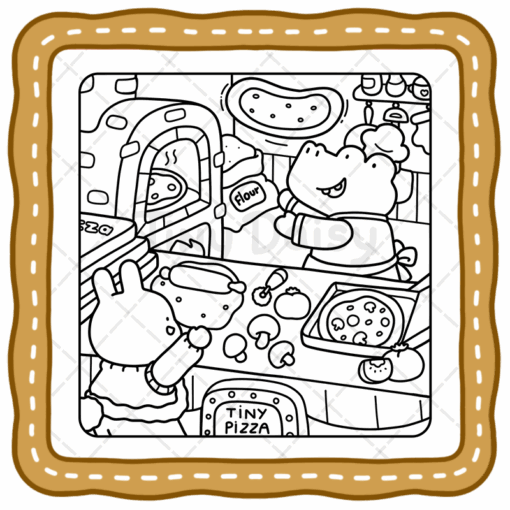 Jumbo Fuzzy Buddies Coloring Book - Tiny Daisy Fuzzy Buddies World Book for All Ages