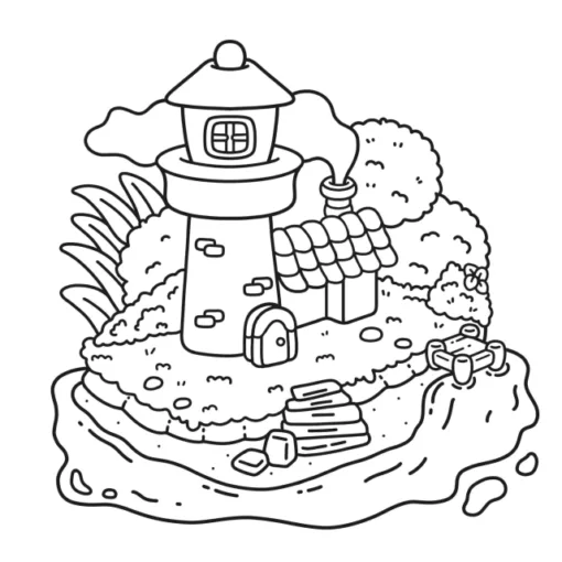 Little Places Coloring Book – Magical Comfy & Cute Scenes for Relaxation