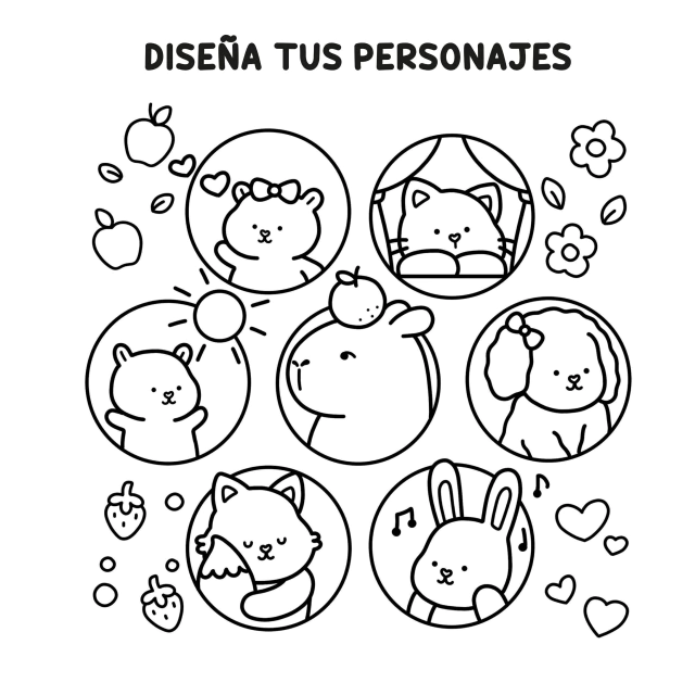 my1 My Fuzzy Buddies Coloring Book