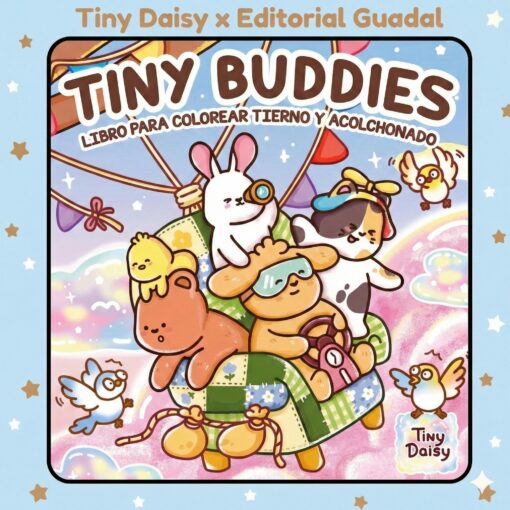 Tiny Buddies Coloring Book 96 cute fuzzy animal pages