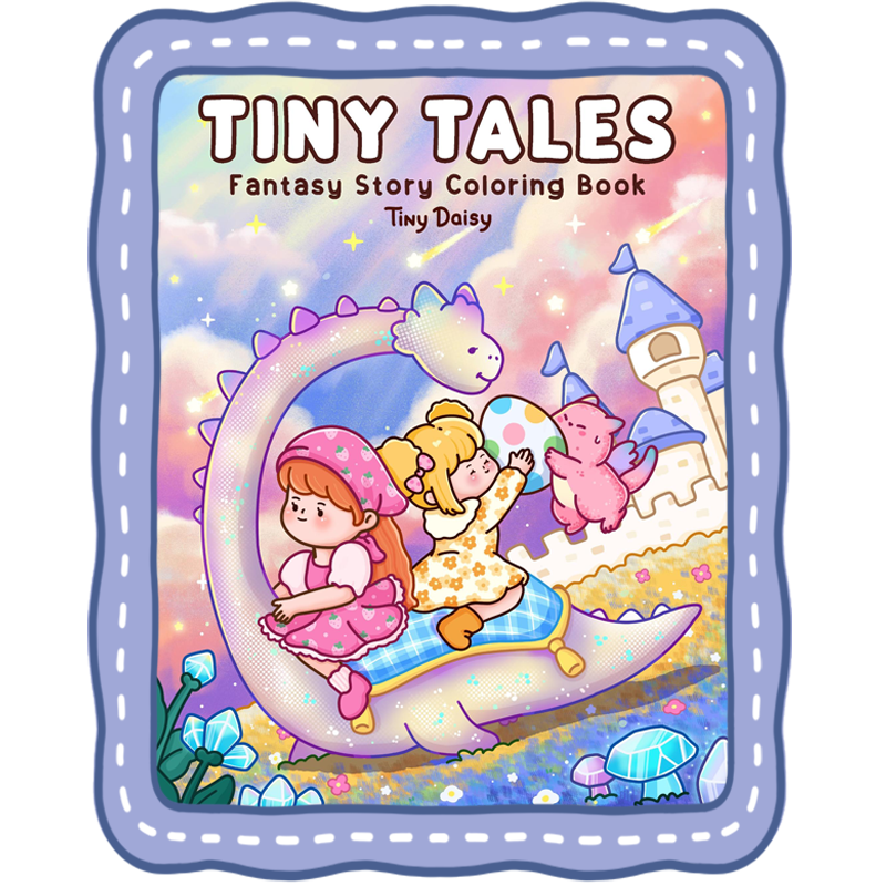 Tiny Tales – Cozy Dragon & Magical Moments Tiny Daisy Coloring Book & Story