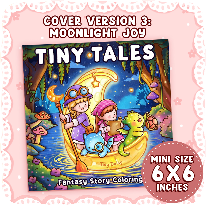 mini fantasy coloring book Tiny Tales 6x6
