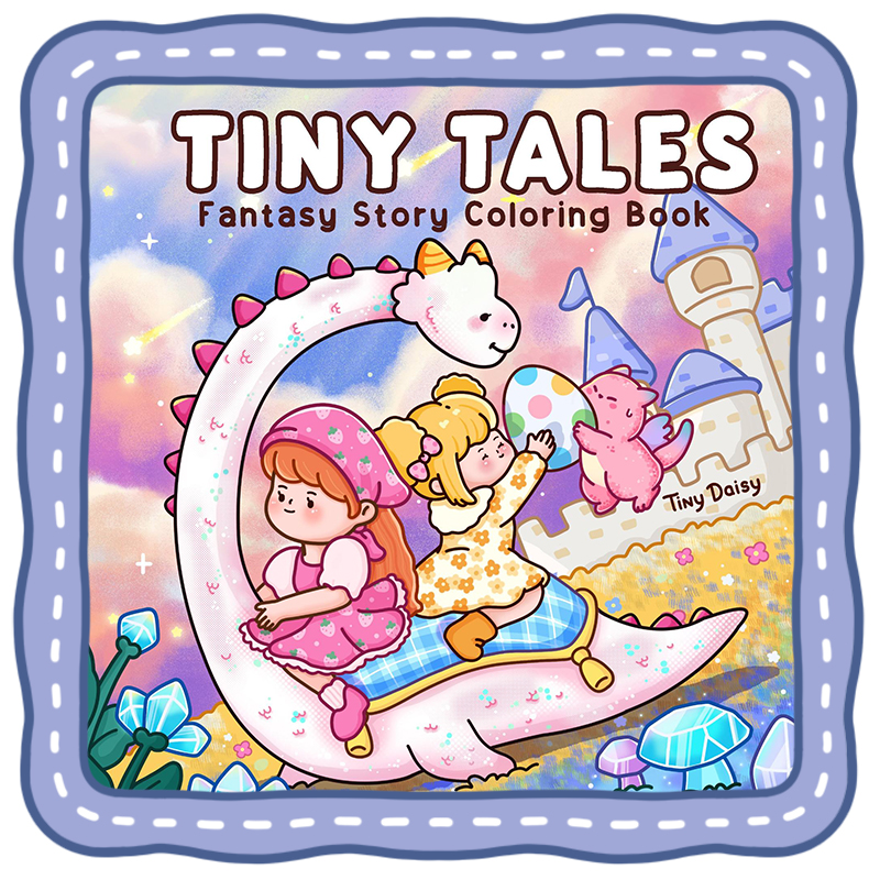 Tiny Tales – Cozy Dragon & Magical Moments Tiny Daisy Coloring Book & Story