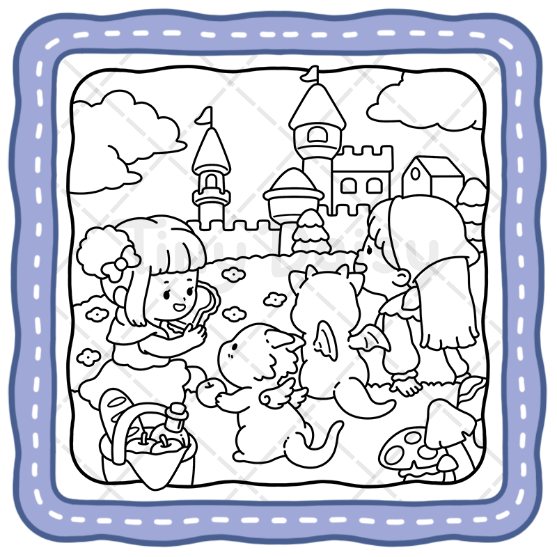 a1 Tiny Tales – Cozy Dragon & Magical Moments Tiny Daisy Coloring Book & Story