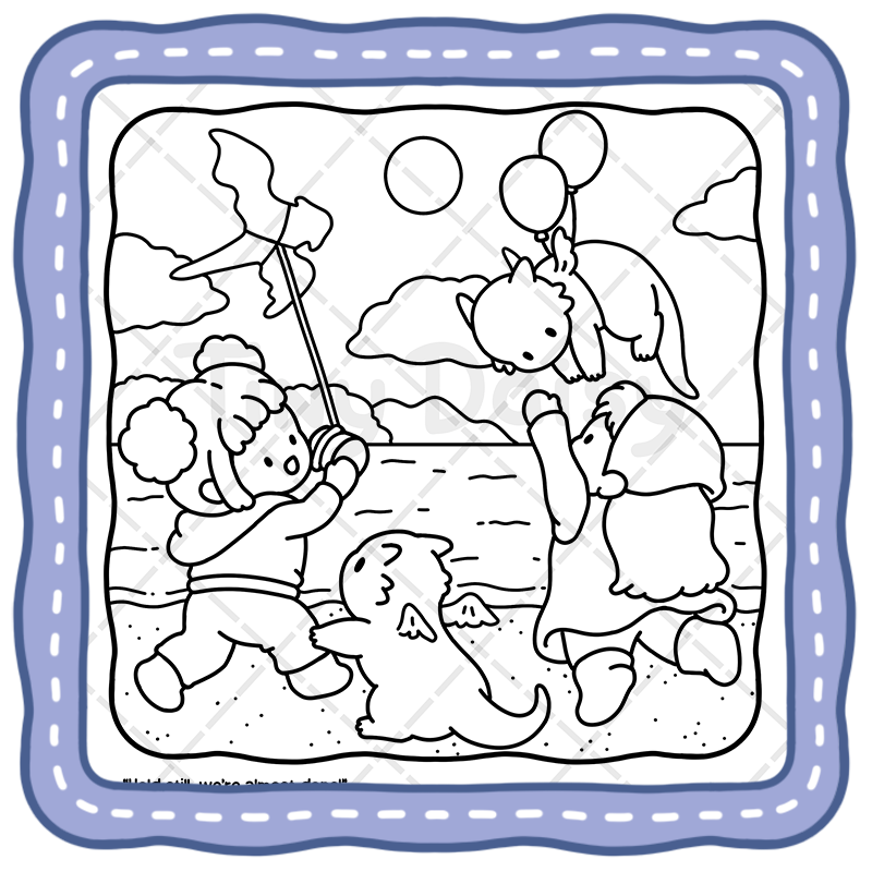 a3 Tiny Tales – Cozy Dragon & Magical Moments Tiny Daisy Coloring Book & Story